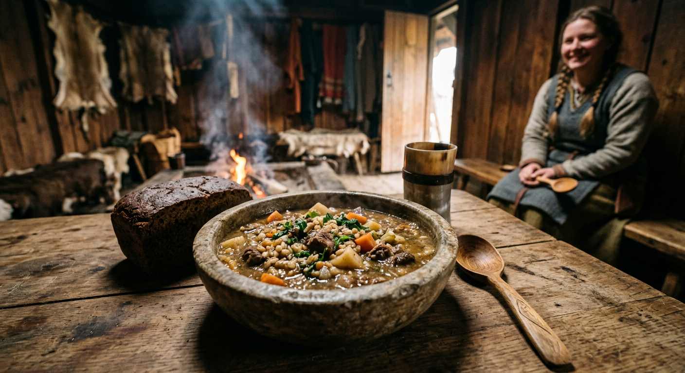 Skause — Wikinger Eintopf, Rezept aus dem Wikinger Museum Saarbrücken