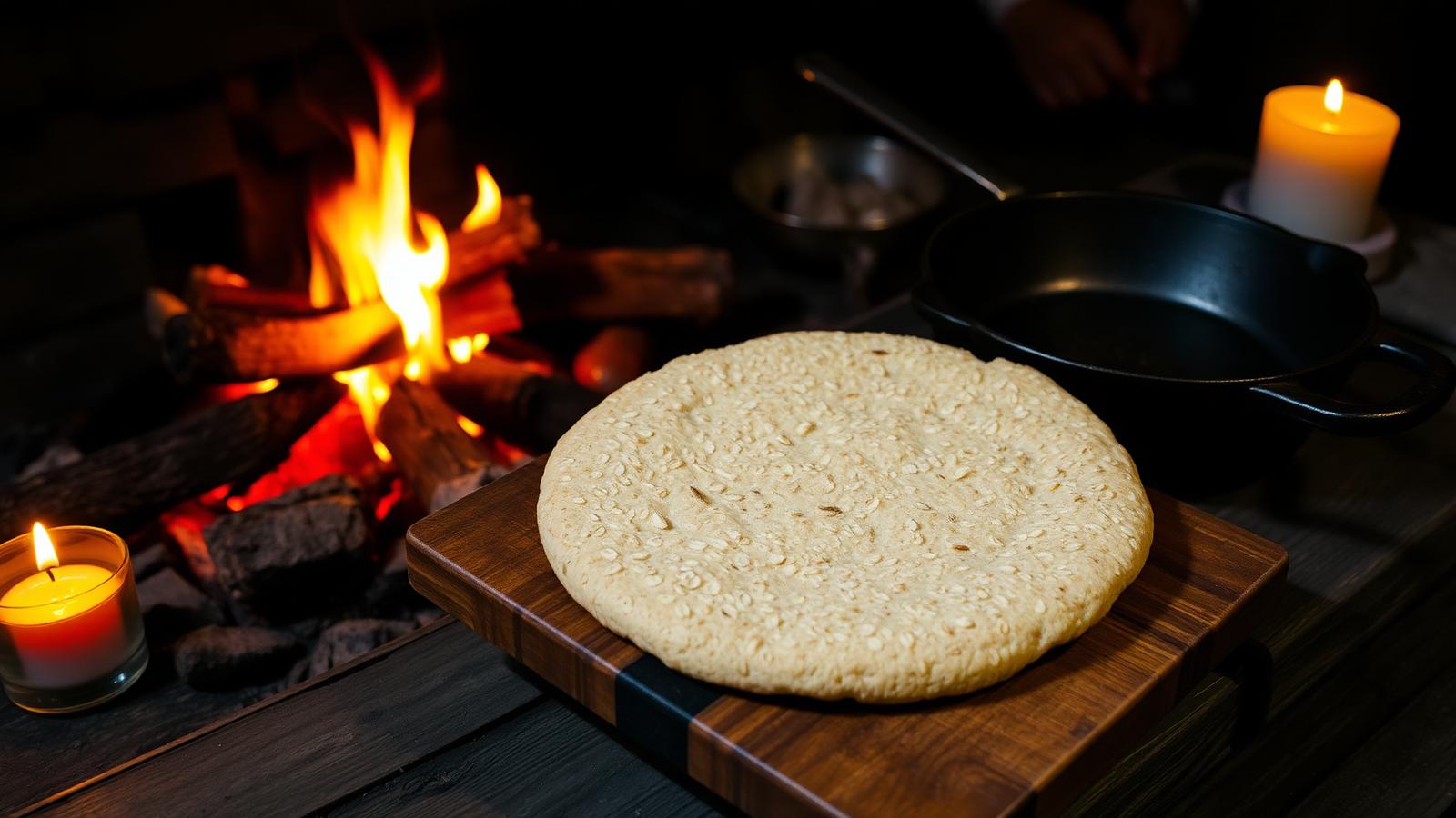 Wikinger Fladenbrot — Brot aus Feuer und Korn (Rezept) — Wikinger Museum Saarbrücken