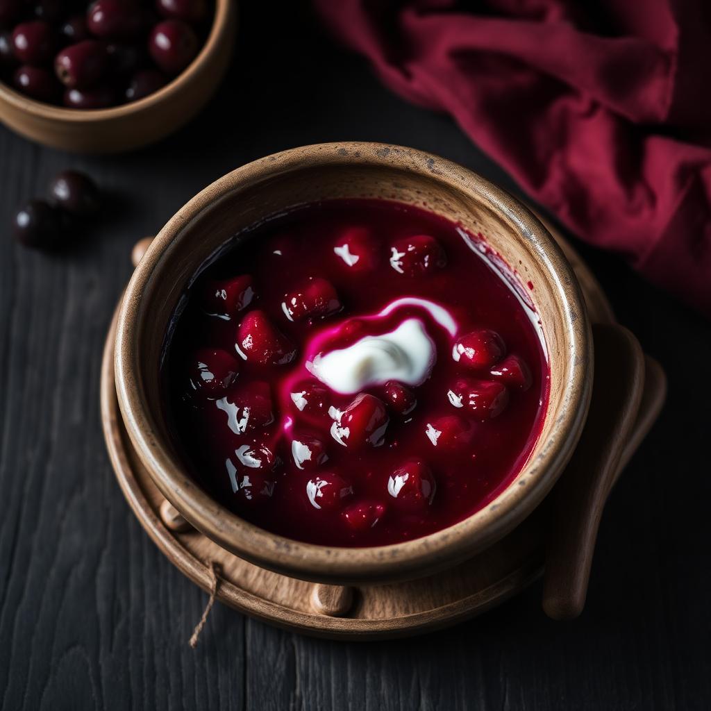Wikinger Beeren-Grütze mit Sahne — Wikinger Museum Saarbrücken